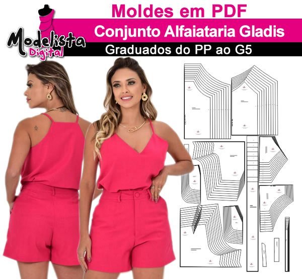 Conjunto Alfaiataria Gladis