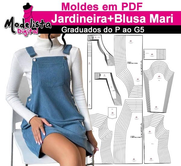 Jardineira + Blusa Mari